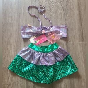 NWT Fetch For Pets/little Girls Disney Princess Arielle Costume Set